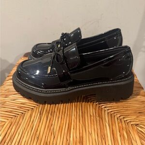 Black Patent Leather Loafers
